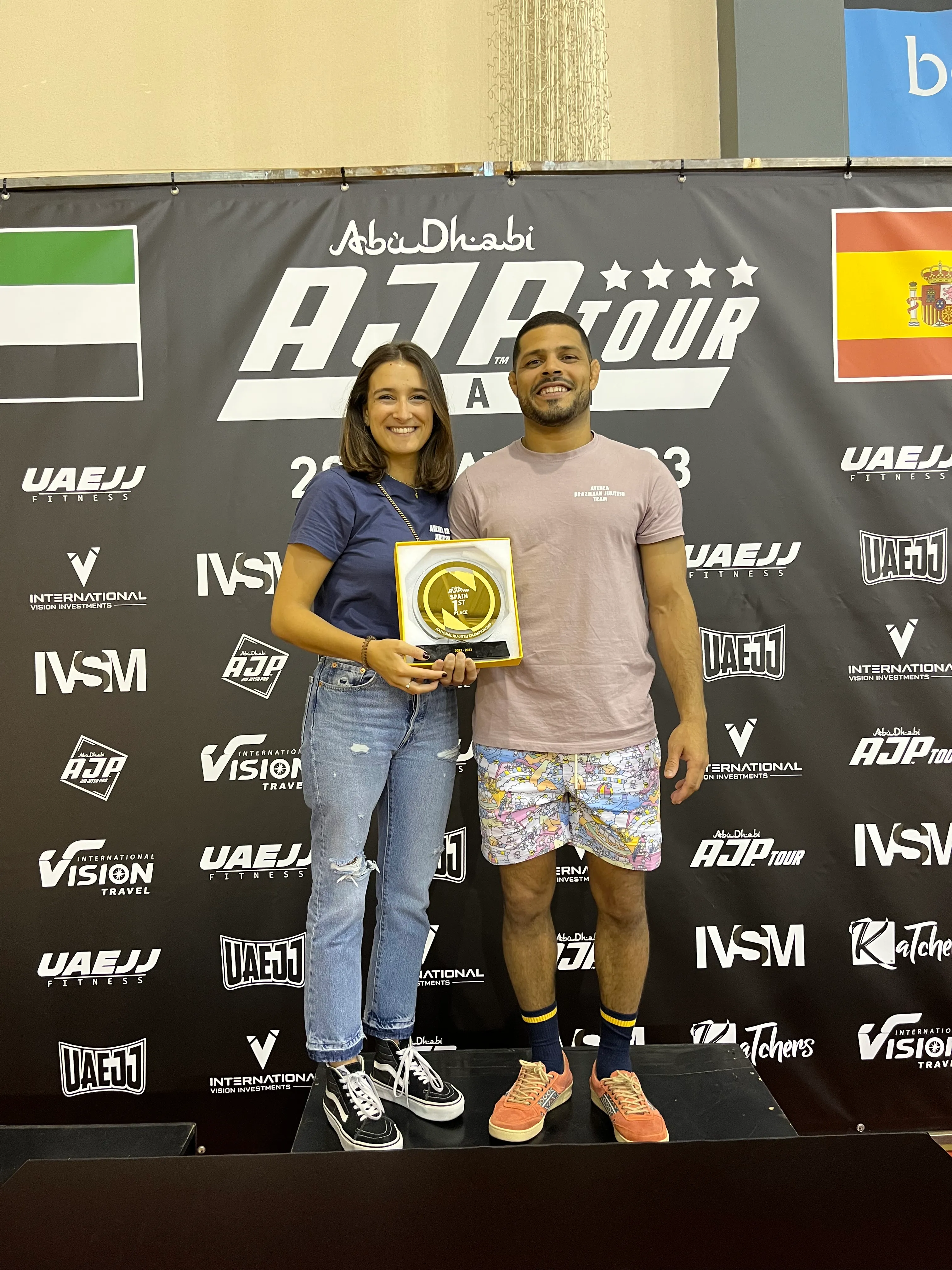 Trofeo en abudhabi de jiu jitsu brazilian