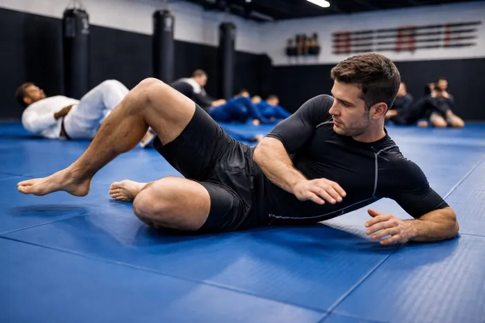 entrenamiento de fuerza para jiu jitsu en el gimnasio